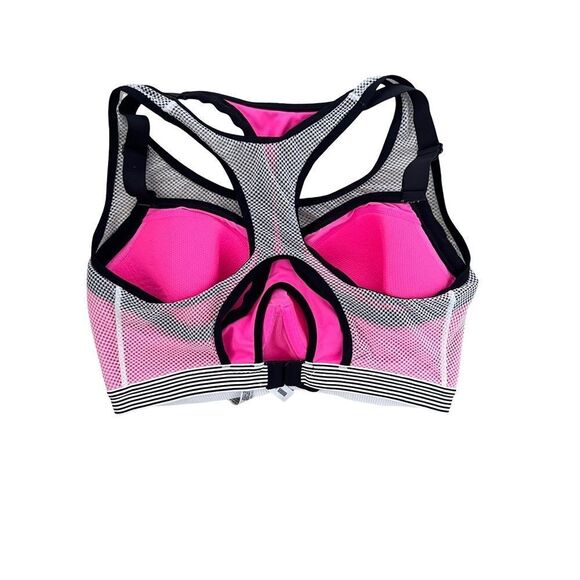 Victoria's Secret VSX Sport Hot Pink Underwire Mesh Racerback Lined Sports Bra - Picture 3 of 14